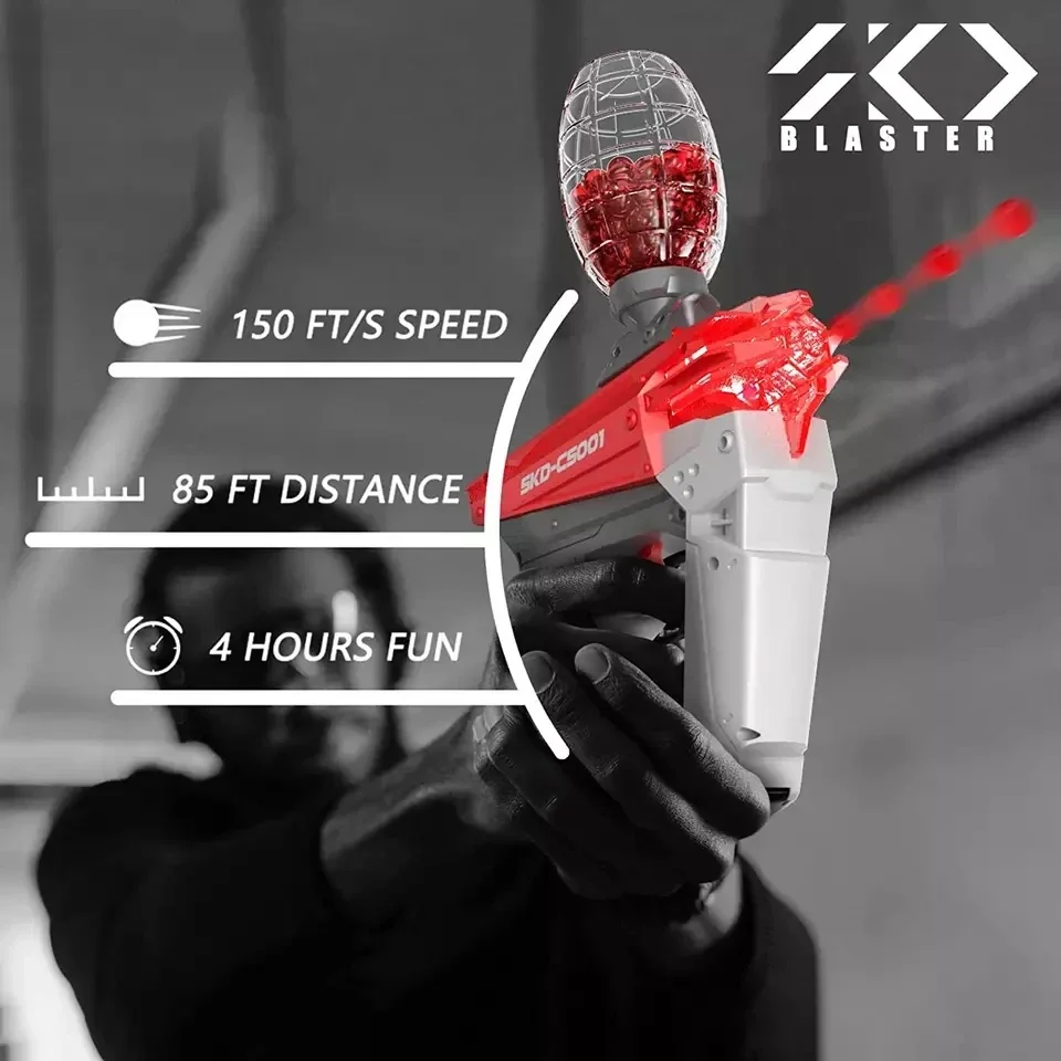 SKD-pistola de Paintball con ondas de choque eléctricas, objetivo de tiro con chorro luminoso, arma de juguete, arma táctica, equipo para niños, juego al aire libre - imagen 3