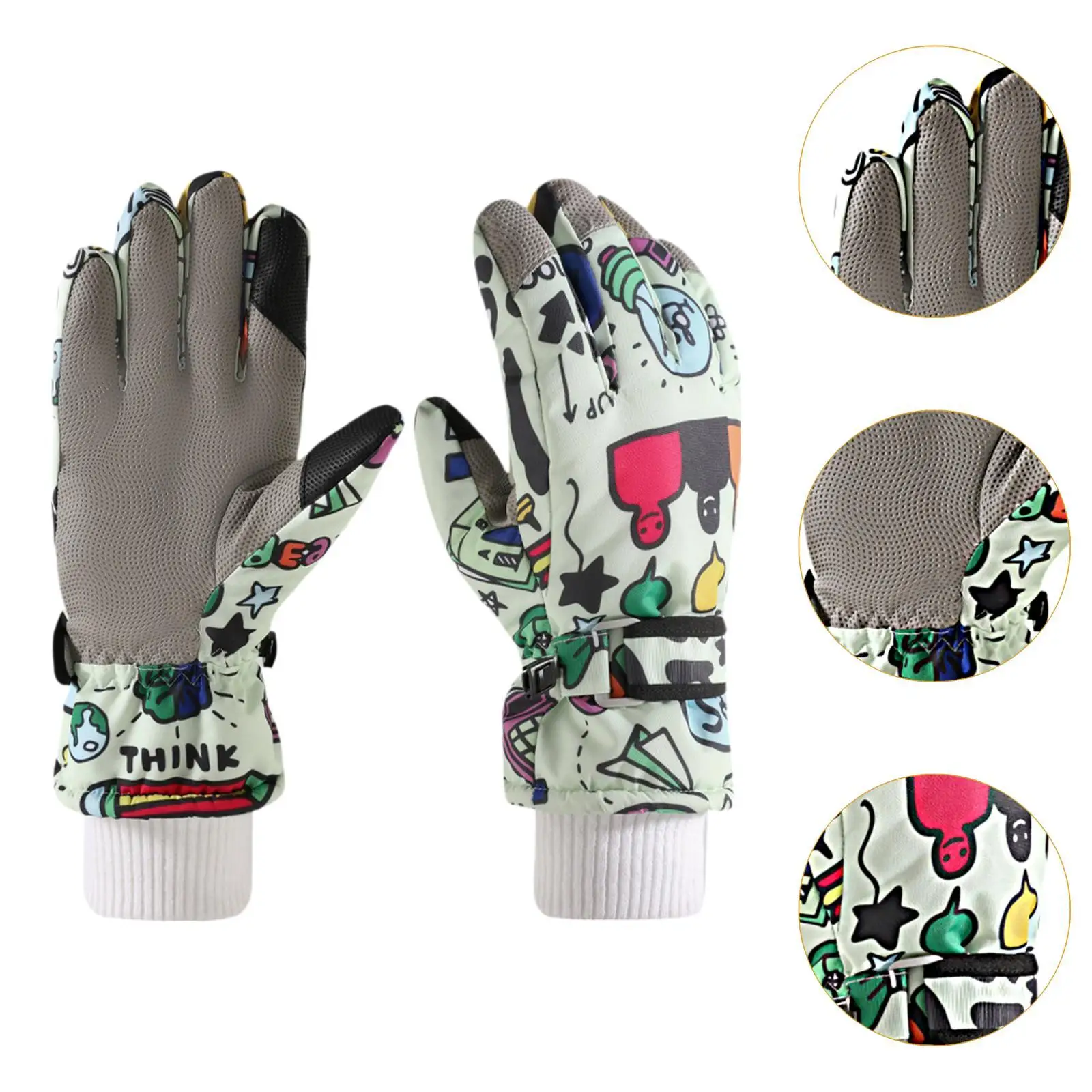 Guantes de motocicleta para hombre, guantes de conducción al aire libre, antideslizantes, a prueba de viento, pantalla táctil, manoplas cálidas para senderismo, esquí, ciclismo - imagen 5