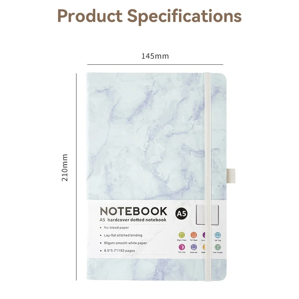 Cuaderno de bocetos tapa dura con correa A5 forrado para niños - imagen 5
