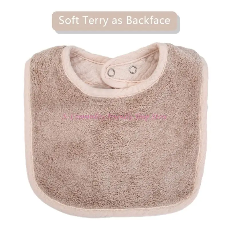 85ae recién nacidos babero suave y cómodo para alimentar y babear toalla saliva infantil para niños para niños pequeños - imagen 5