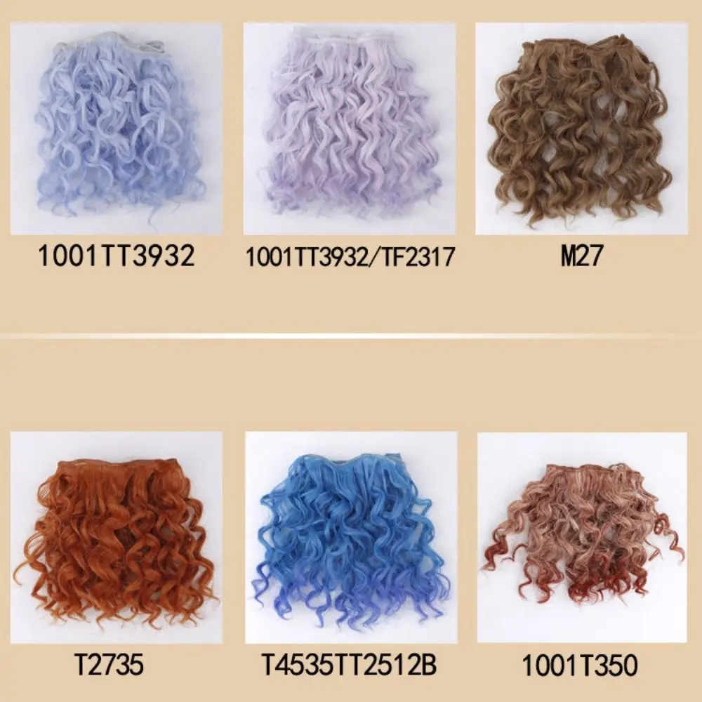 Pelo para muñecas rizado sintético termorresistente - imagen 4