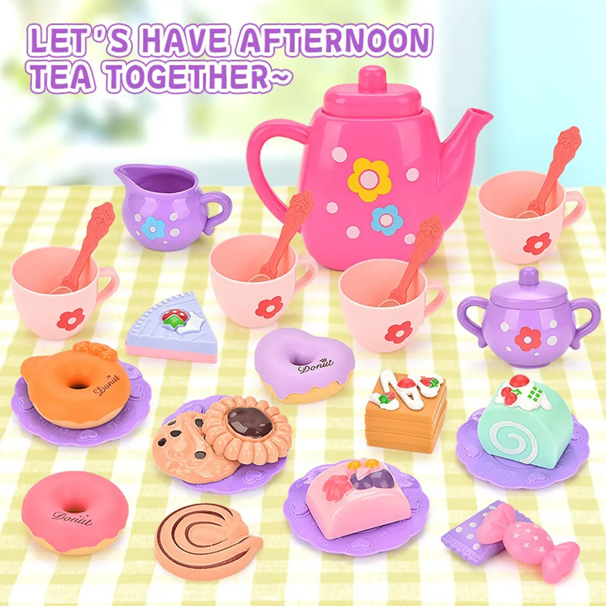 Juego de té Montessori para niños – Cocina y repostería educativa - imagen 2