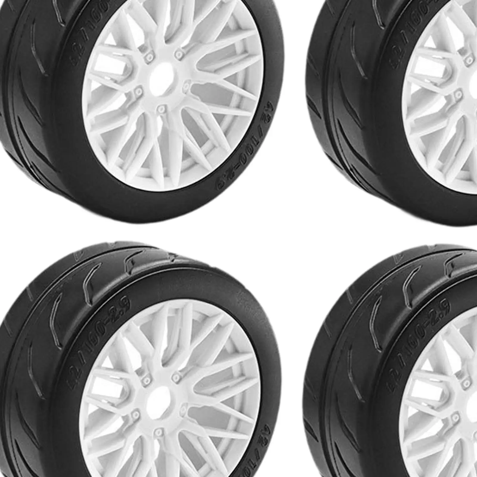 4Pcs 1/8 RC Car Tires Modification RC Race Wheel Short Course Truck Truck