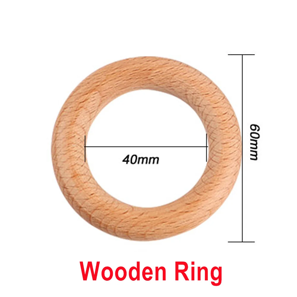 5pcs 60mm Wooden