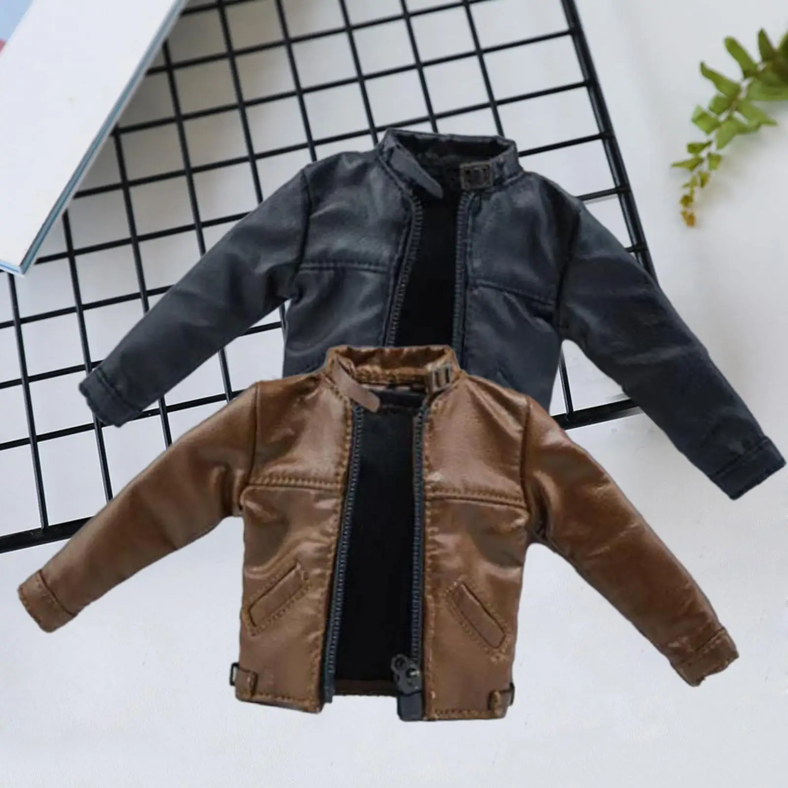 1:12 Scale Men Figures Jacket Accessories, Handmade Doll Clothes for 6 inch Action Figure Body