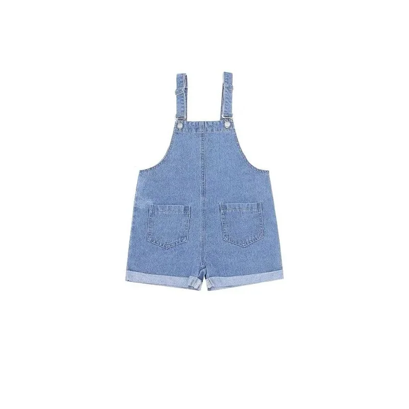 Monos vaqueros de verano para niñas y shorts informales - imagen 3