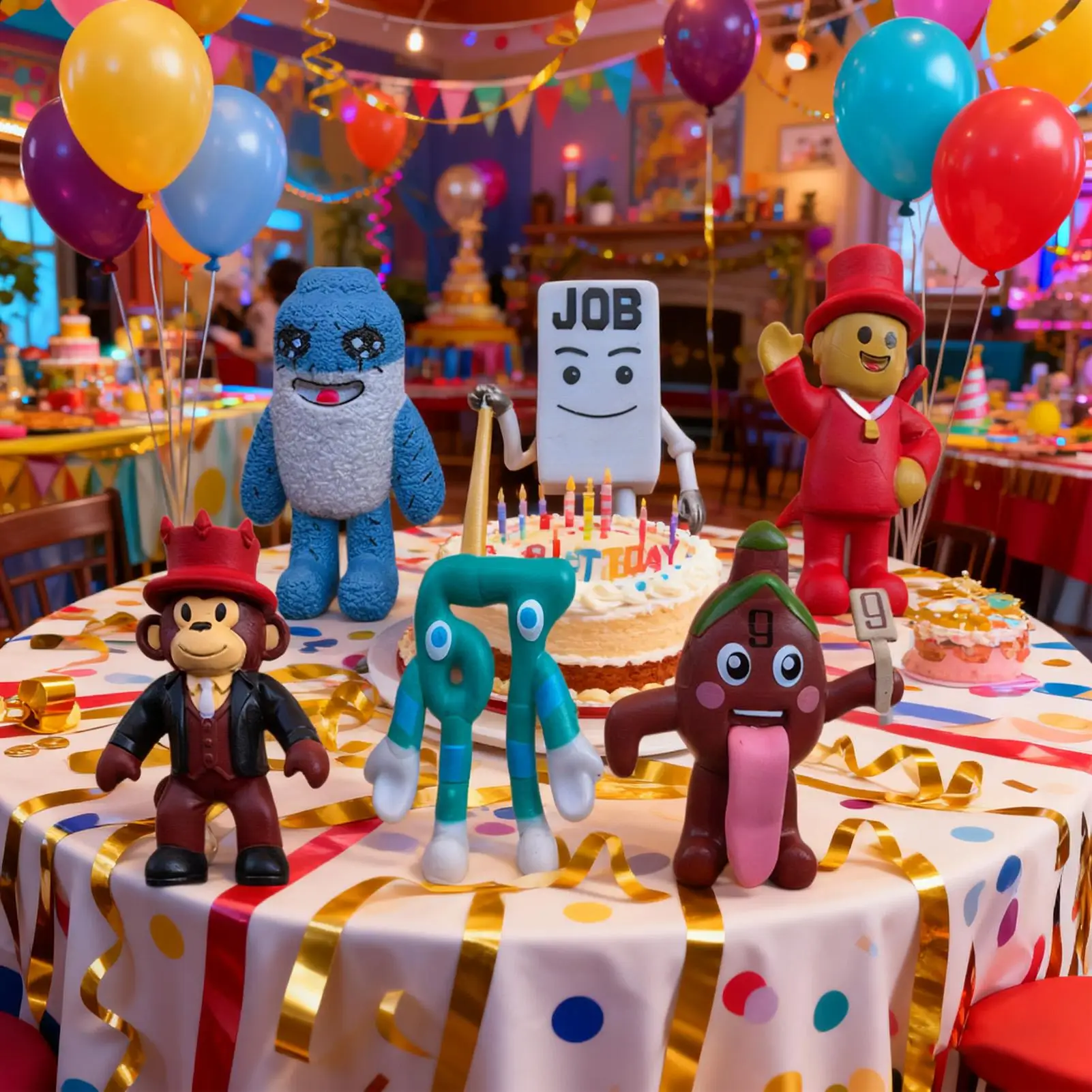 Nueva escultura de personaje del juego de 6 piezas, figuras coleccionables de 3,5 pulgadas para amantes del juego, estantería para el hogar, dormitorio, sala de estar