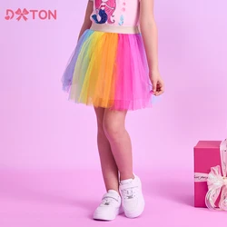 DXTON falda tutú de princesa con tul multicolor para niñas
