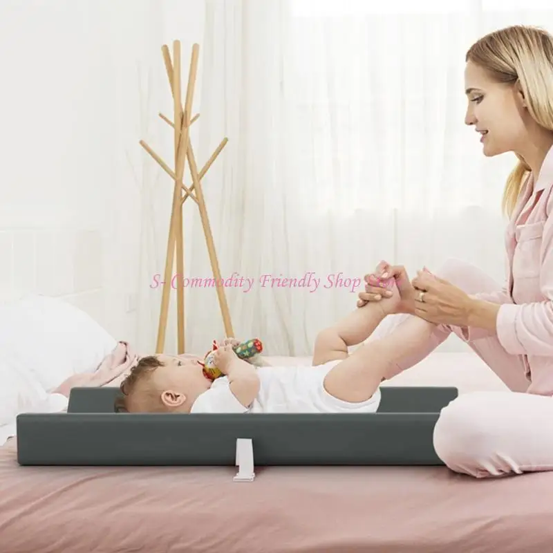 Cambiador pañales suave para bebé 85AE, resistente agua, limpio para tocadores y uso en viajes - imagen 5