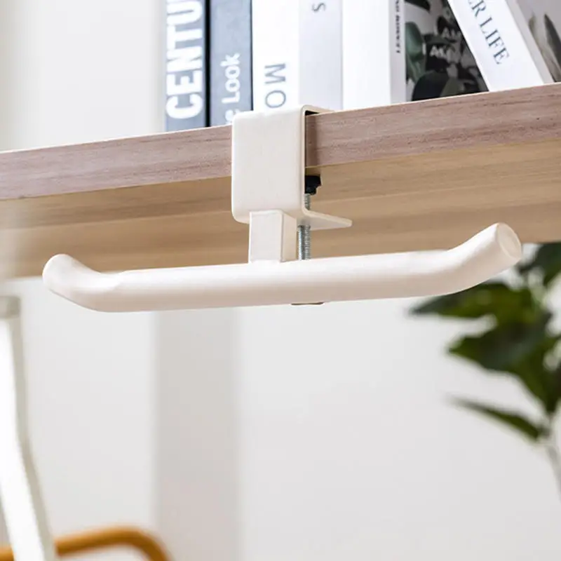 Nuevo bolso con gancho portátil con borde de escritorio ajustable, bolsa colgante lateral para escritorio de estudiante, soportes de bolso extraíbles, gancho de mesa multifuncional - imagen 2