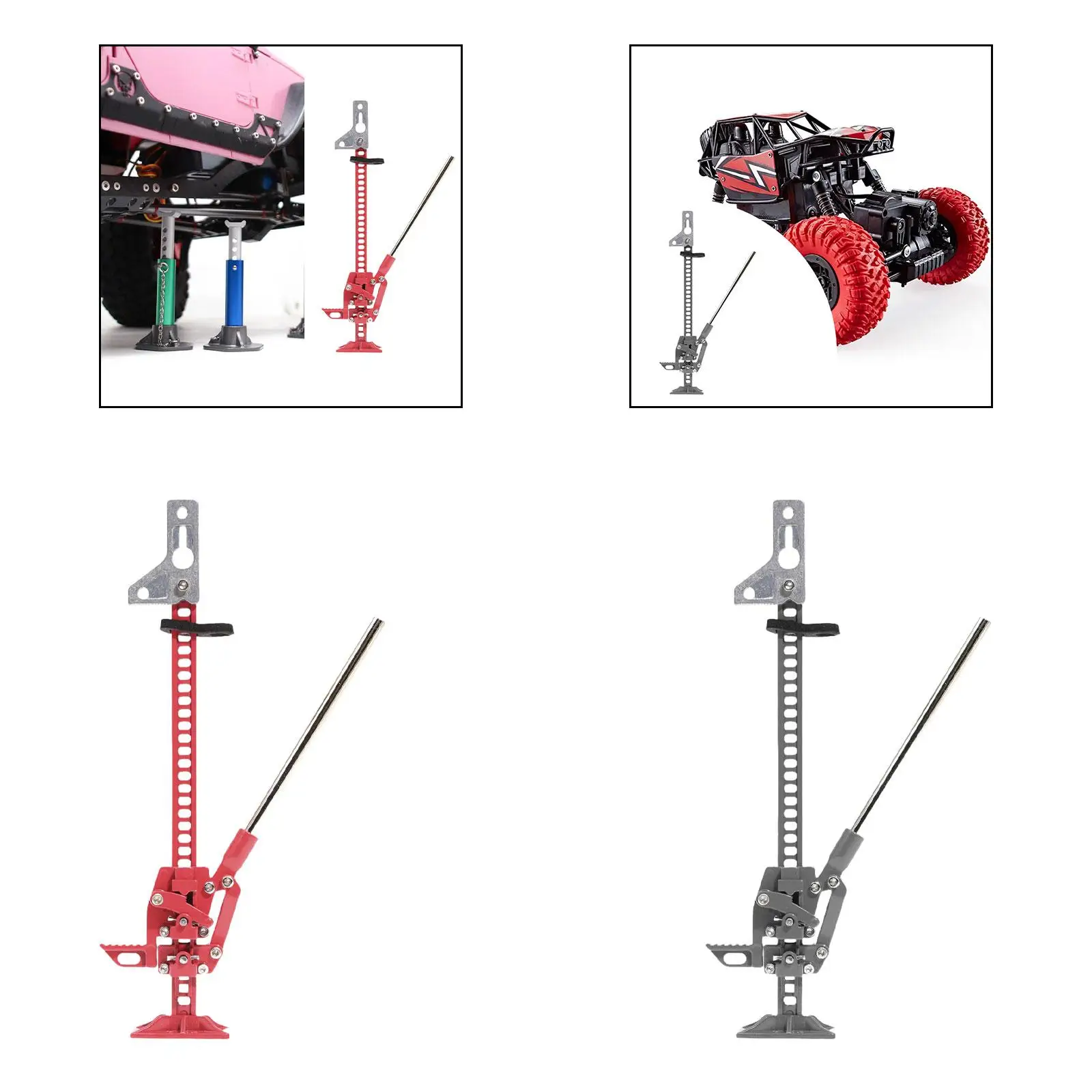 Conector de elevación a escala 1/10, soporte de gato ajustable, accesorios para vehículos RC para juguetes controlados - imagen 3