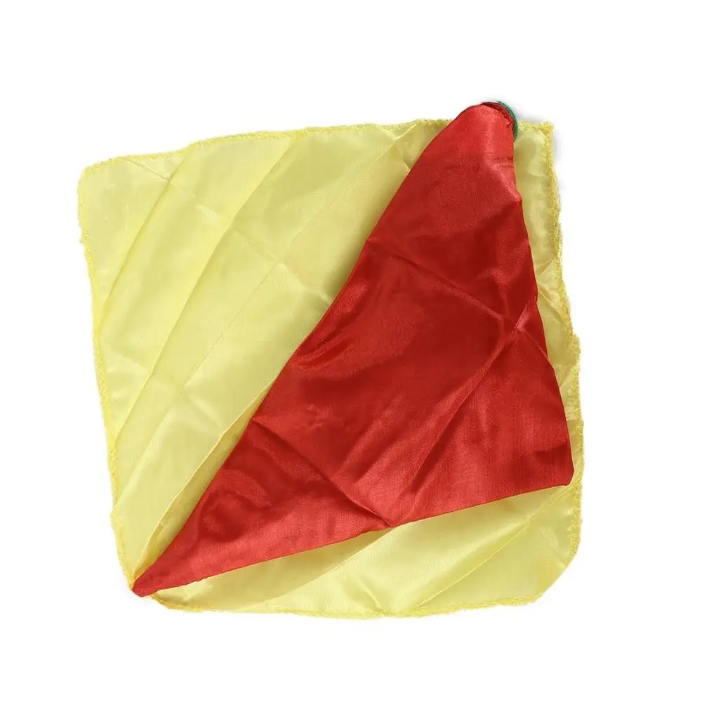 Truco de magia de seda vinculado que cambia de Color, bufanda de seda para truco de magia de Mr. Magic, accesorios de broma, herramientas de 22cm x 22cm E3117 - imagen 3