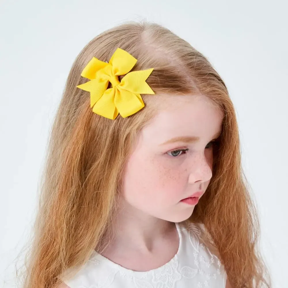 Lazo elástico de cinta para pelo de niña – Moña adhesiva con lazada - imagen 4