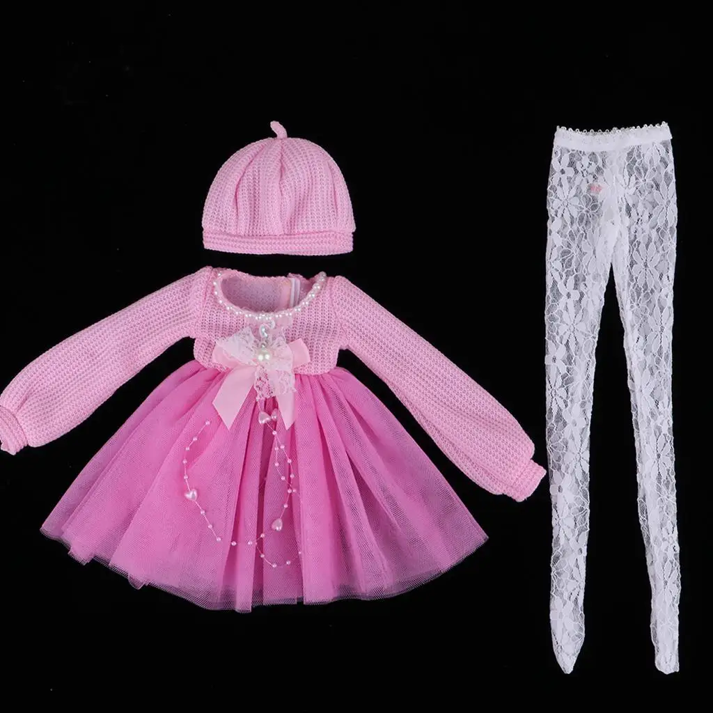 1/ropa de muñecas para niña, muñeca articulada con bola de 60CM, para Night Lolita, vestido de suéter para cena y sombrero, medias, calcetines, trajes - imagen 2