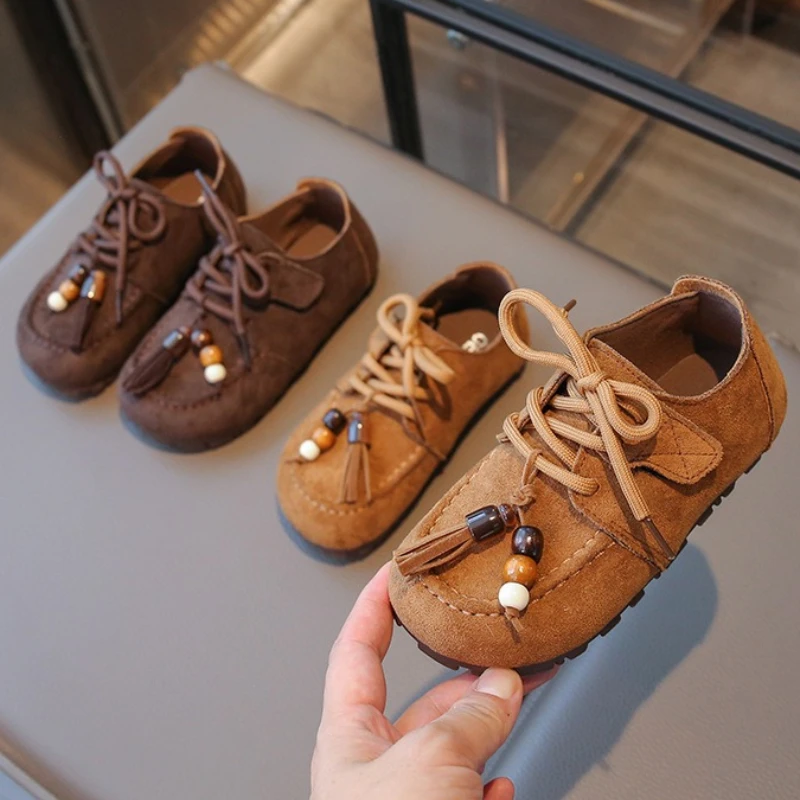 Mocasines retro de bebé con suela blanda antideslizante - imagen 2