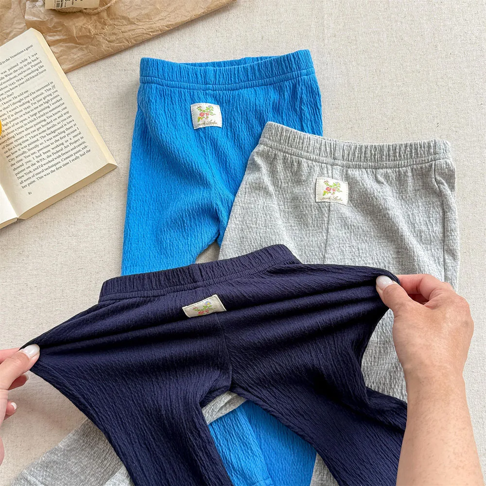 Leggings acampanados de verano para niña - cintura elástica suave - imagen 2