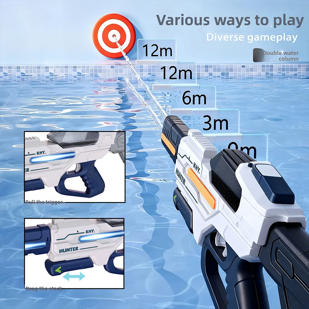 Pistola de agua eléctrica con succión para fiestas en la playa - imagen 2