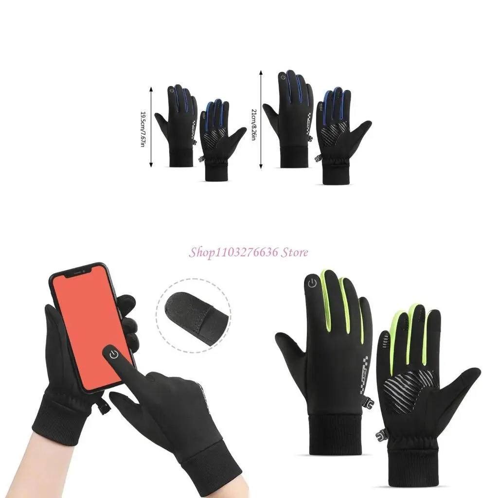 R6FD 1 Par Guantes invierno para niños Mittens completos los dedos con suave forro lana aire libre Ciclismo