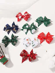 Accesorios pelo niña Navidad: conjunto de lazos, pinzas y horquillas