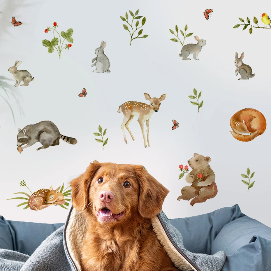 Pegatinas de pared animales del bosque – Decoración infantil - imagen 5
