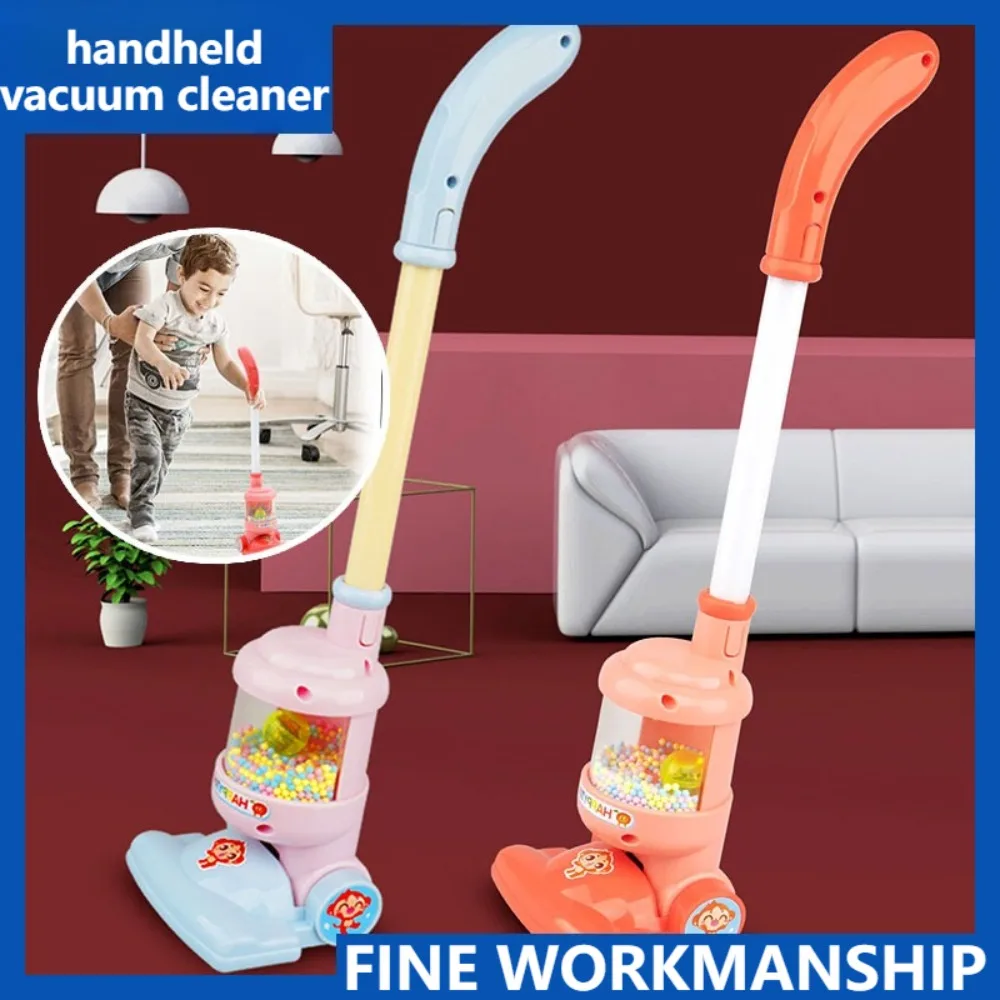 Aspiradora de juguete para niños con luz, juego de simulación, juguetes de limpieza para el hogar, regalo de cumpleaños para niños y niñas