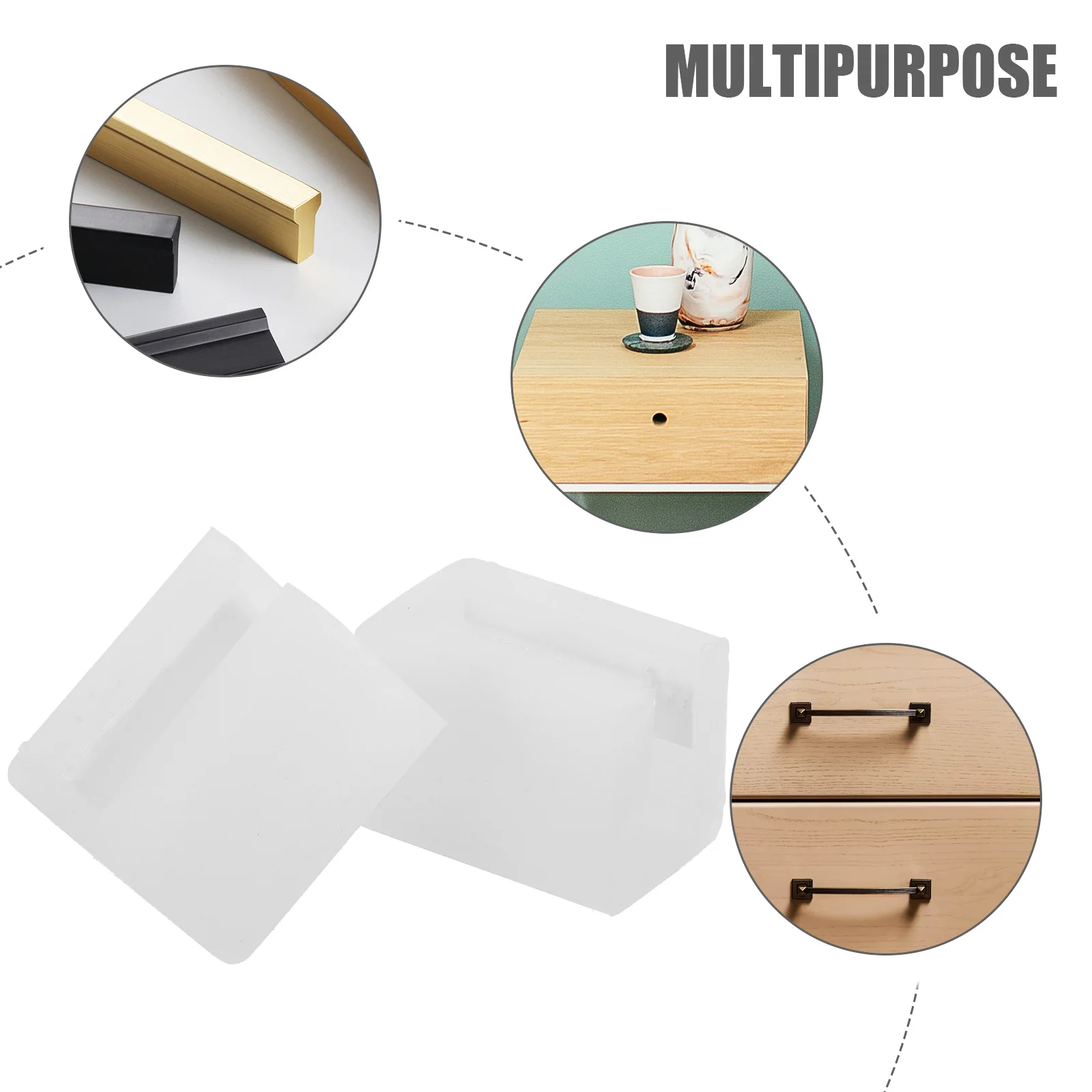 Protectores de esquinas de silicona para muebles, mesa, cama, a prueba de bebés, parachoques de esquina a prueba de niños, 6 uds.