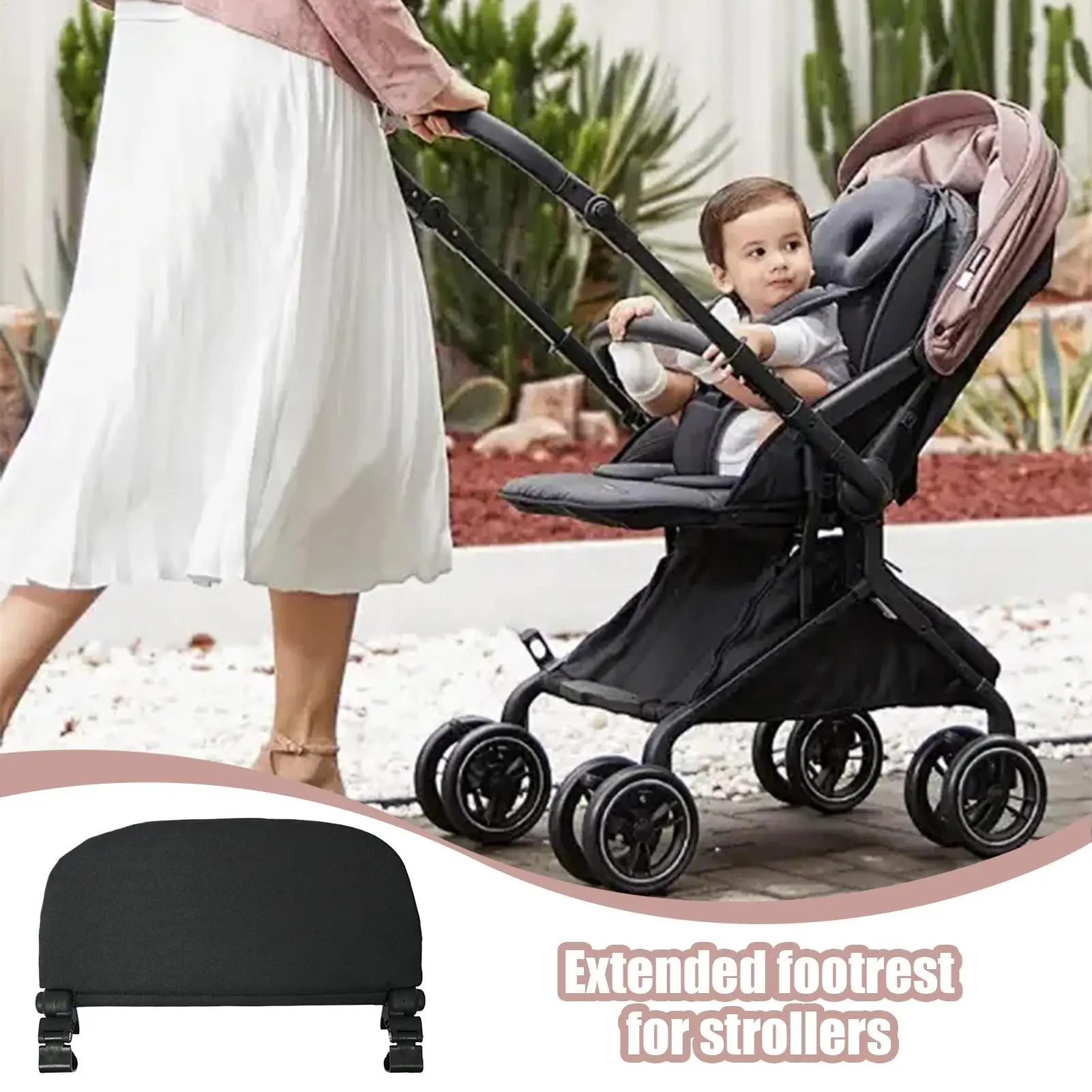 Extensor reposapiés ergonómico para cochecito de bebé - imagen 4