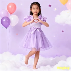 Vestido princesa con lazo para niña – Fresco y transpirable