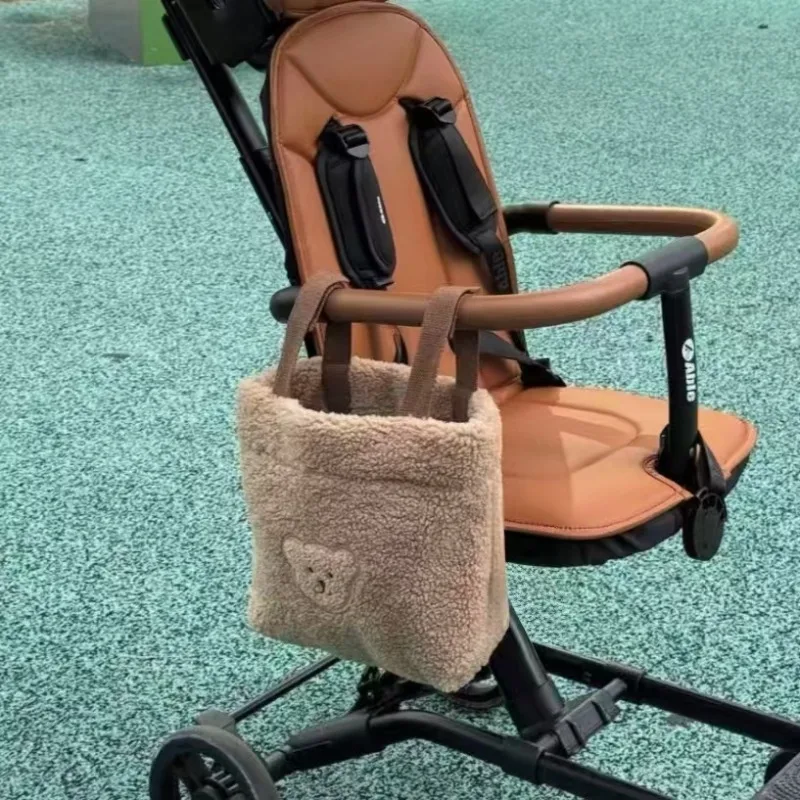 Bolsa organizadora de cochecito coreano, bolsa de almacenamiento colgante para pañales, botellas, cochecito de bebé multifuncional, llevar todo para elementos esenciales - imagen 5
