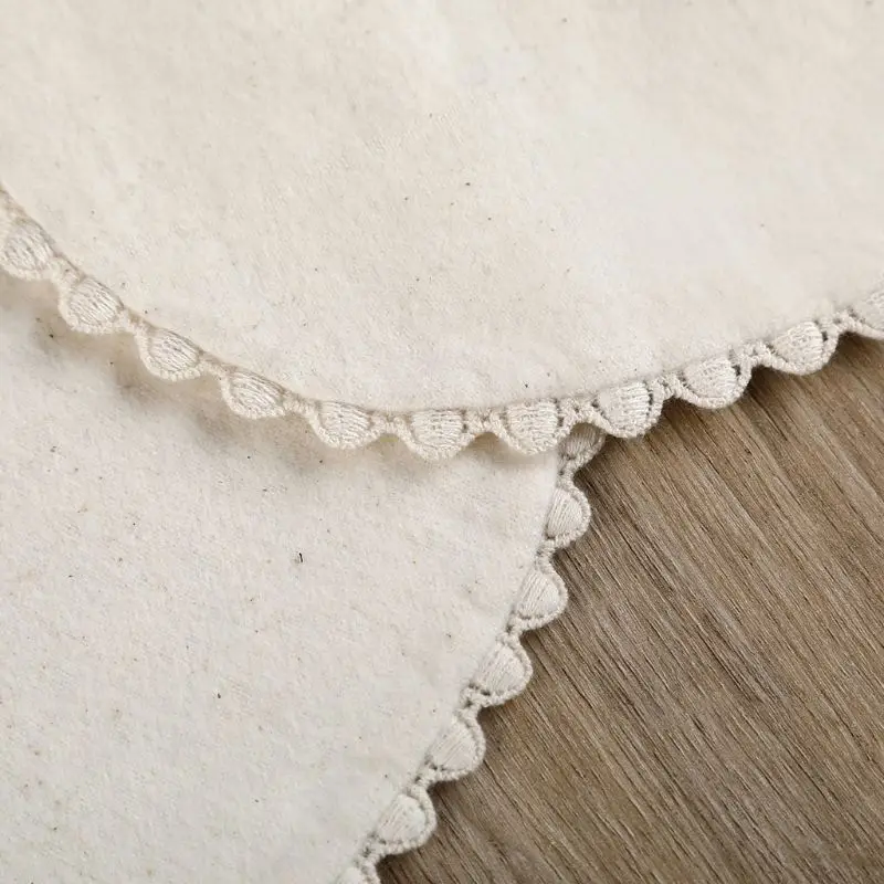 Linda toalla para saliva con babero para bebé 360 ° Baberos bandana con absorción giratoria, paños para eructar, algodón beige suave y absorbente - imagen 5