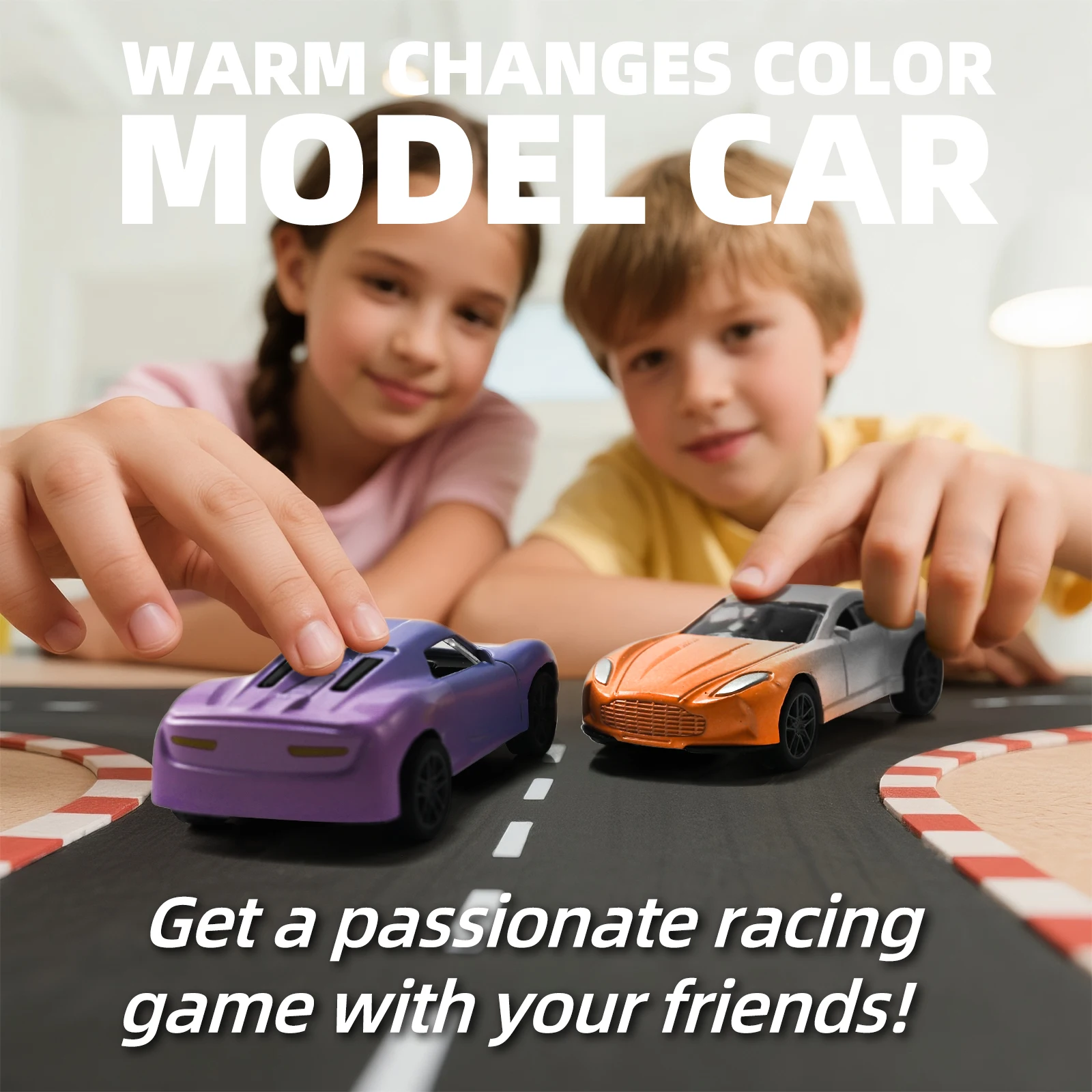 Mini coche mágico de aleación con cambio de Color de agua y temperatura 1:64, modelo de carreras extraíble con tobogán duradero a prueba de golpes para niños, regalos - imagen 5