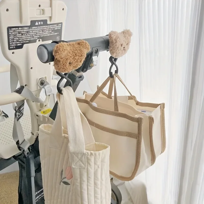 Gancho universal para cochecito bebé con oso de peluche - imagen 5