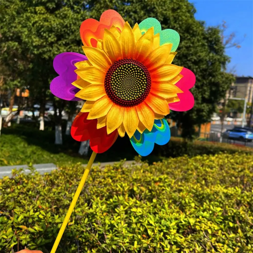 Molino de viento infantil mariposa colorido - girasol 22/38 cm - imagen 3