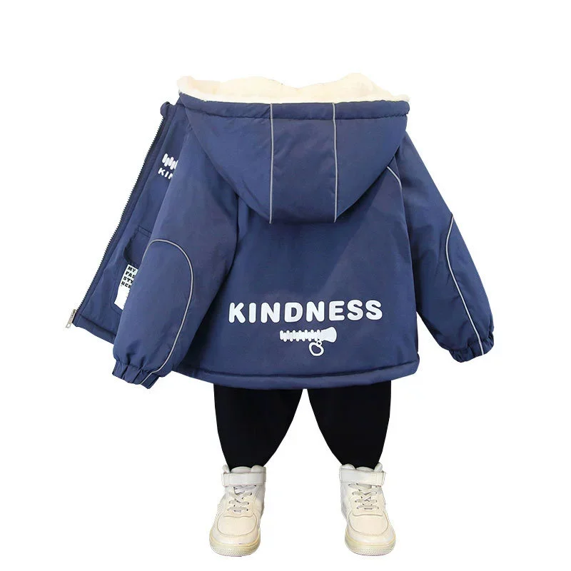 Parka infantil acolchada con capucha – Abrigo de invierno - imagen 5