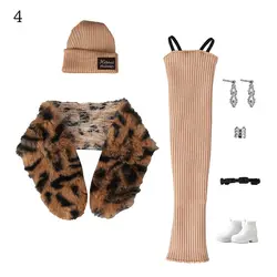 Ropa de invierno de alta calidad, abrigo de felpa hecho a mano informal, muñeca para niña con muñeca 1/6 y muñeca de 29 ~ 32 cm