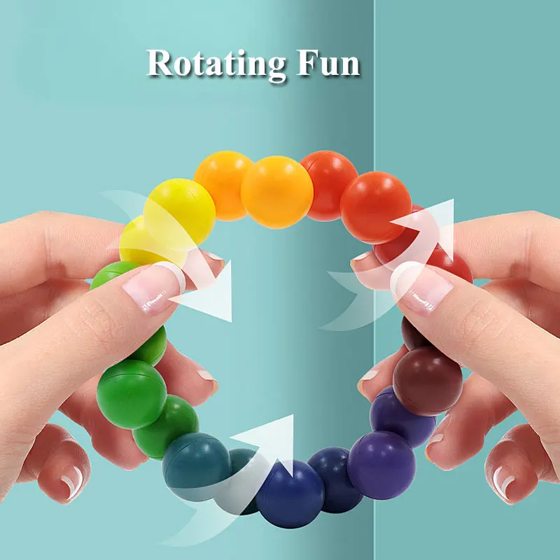 Fidget Toy Educational Color Ball 3D Puzzle Montessori Game Matching Shape Toy for Children Training Sensory Kids Adult Gift - imagen 5