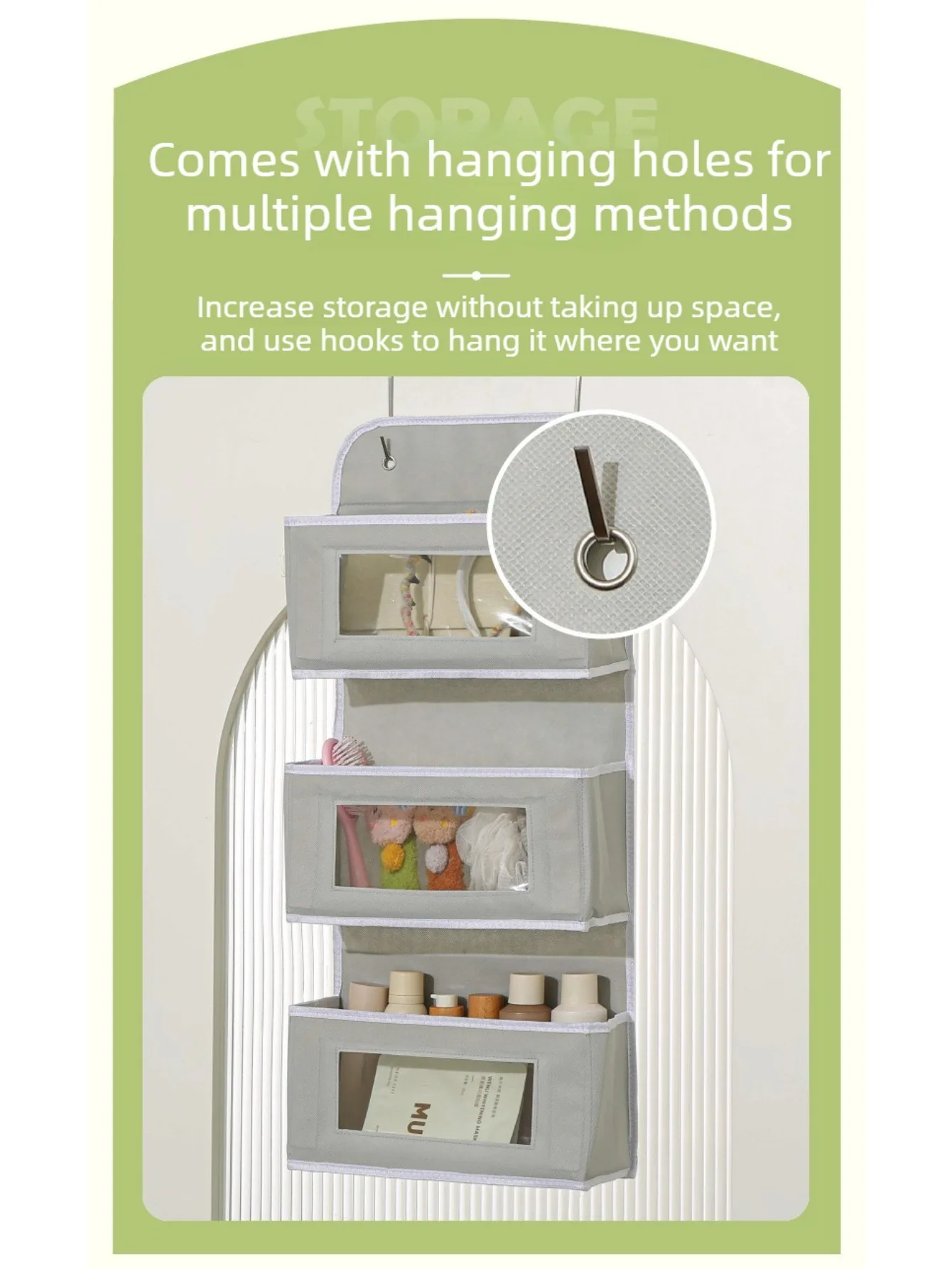 Bolsa organizadora colgante multiusos para habitación infantil - imagen 4