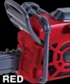 red chainsaw