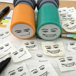 Sello reutilizable con expresiones divertidas de dibujos animados