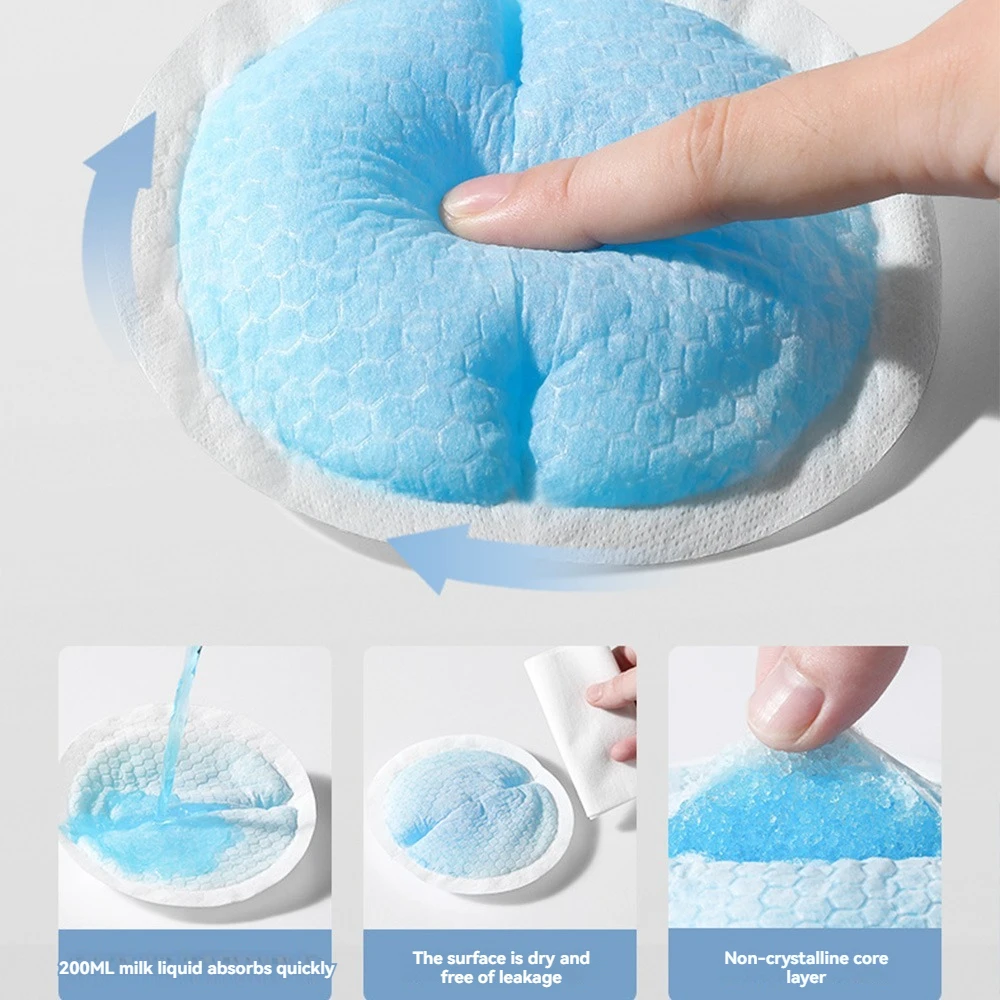 Lactancia Almohadilla para el pecho antidesbordamiento posparto desechable Estilo fino ventilar Tetina a prueba de fugas 100 piezas - imagen 4