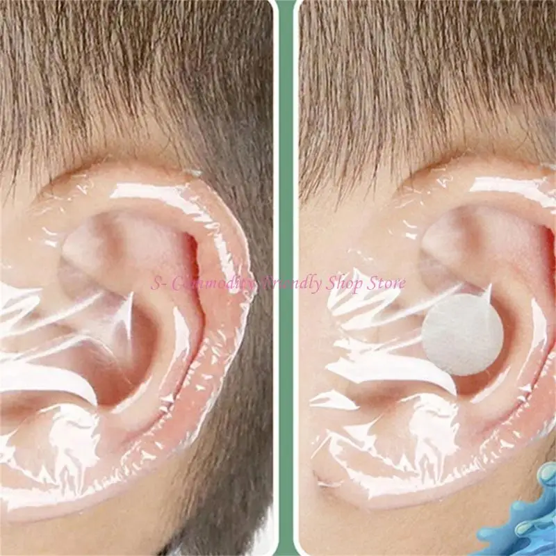 85AE 20/40/100 Uds. Pegatinas para las orejas niños, orejeras impermeables para ducha infantil, cubierta desechable para y - imagen 4