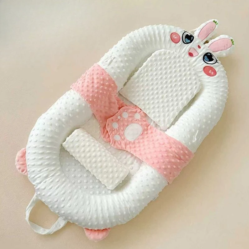 Almohada inclinada anti-acup bebé – Calmante recién nacido doble cara - imagen 4