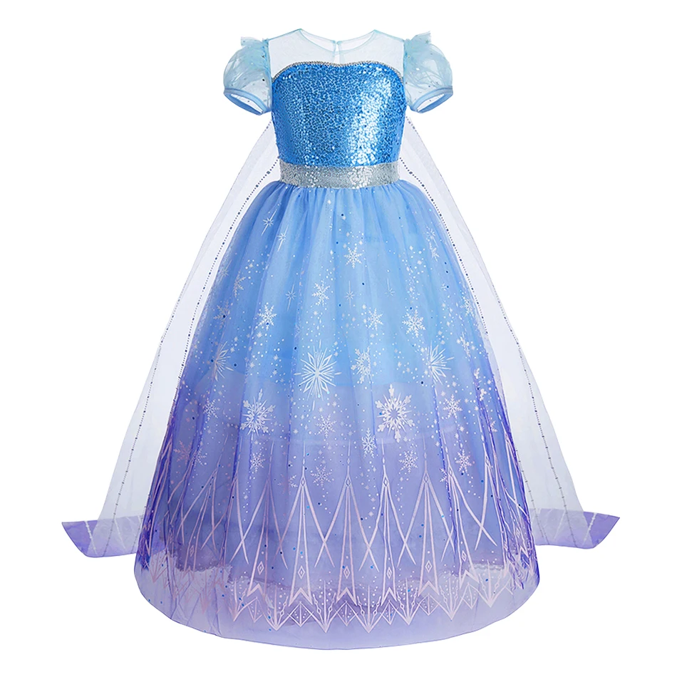 Vestido de princesa Anna para niñas pequeñas, ropa de Rapunzel, Reina de la nieve, Navidad, Halloween, fiesta de disfraces - imagen 5