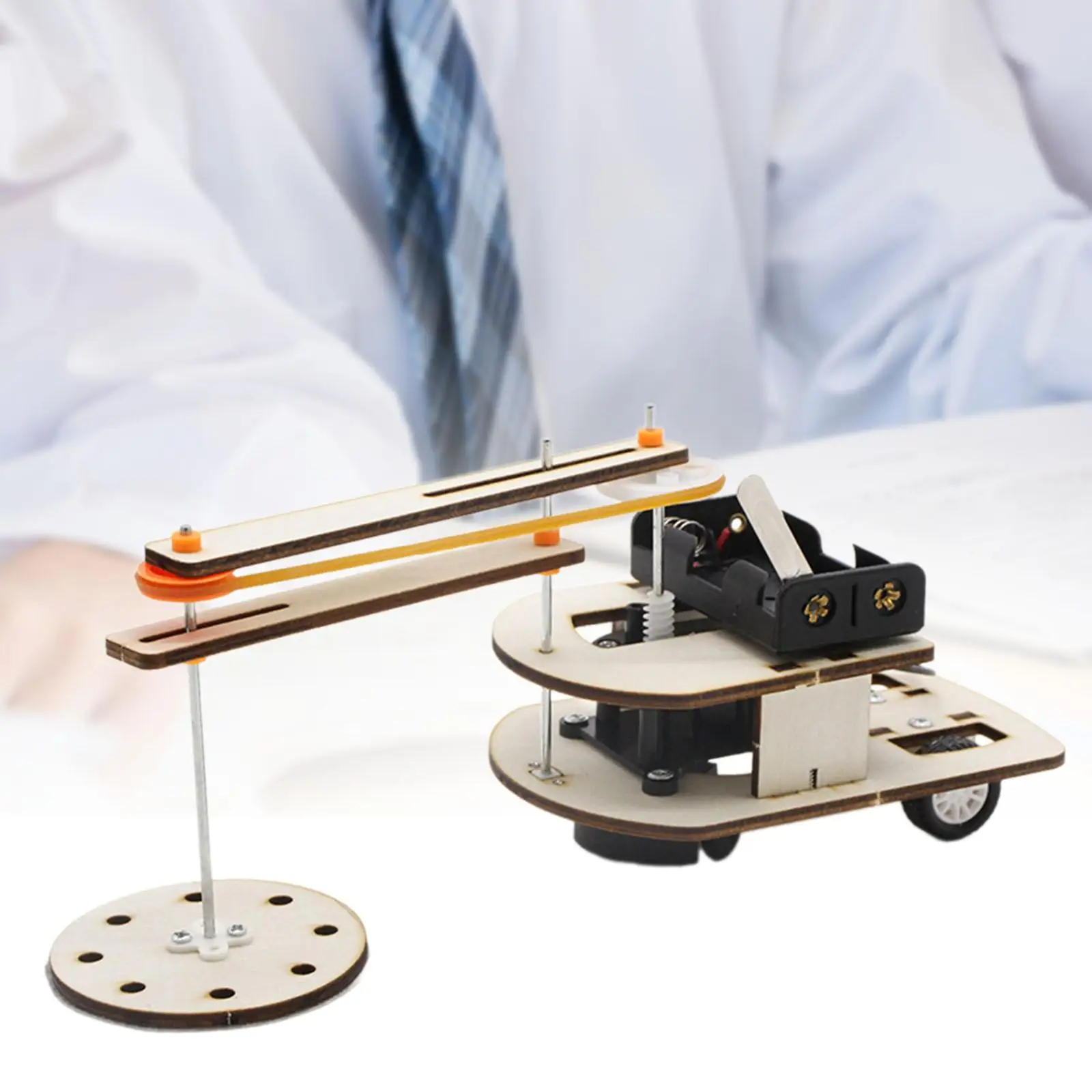 Rotating Sweeping Robot Toy Education Tool Physics Experiments Demonstrator Compact Easy Assembly Teaching Props Learning Set