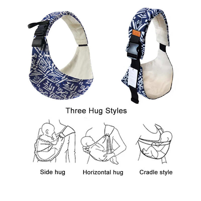 Portabebés con eslinga ajustable, cinturón cruzado para bebé, asiento de cadera, soporte ergonómico, cinturón de transporte portátil para recién nacido al aire libre - imagen 3