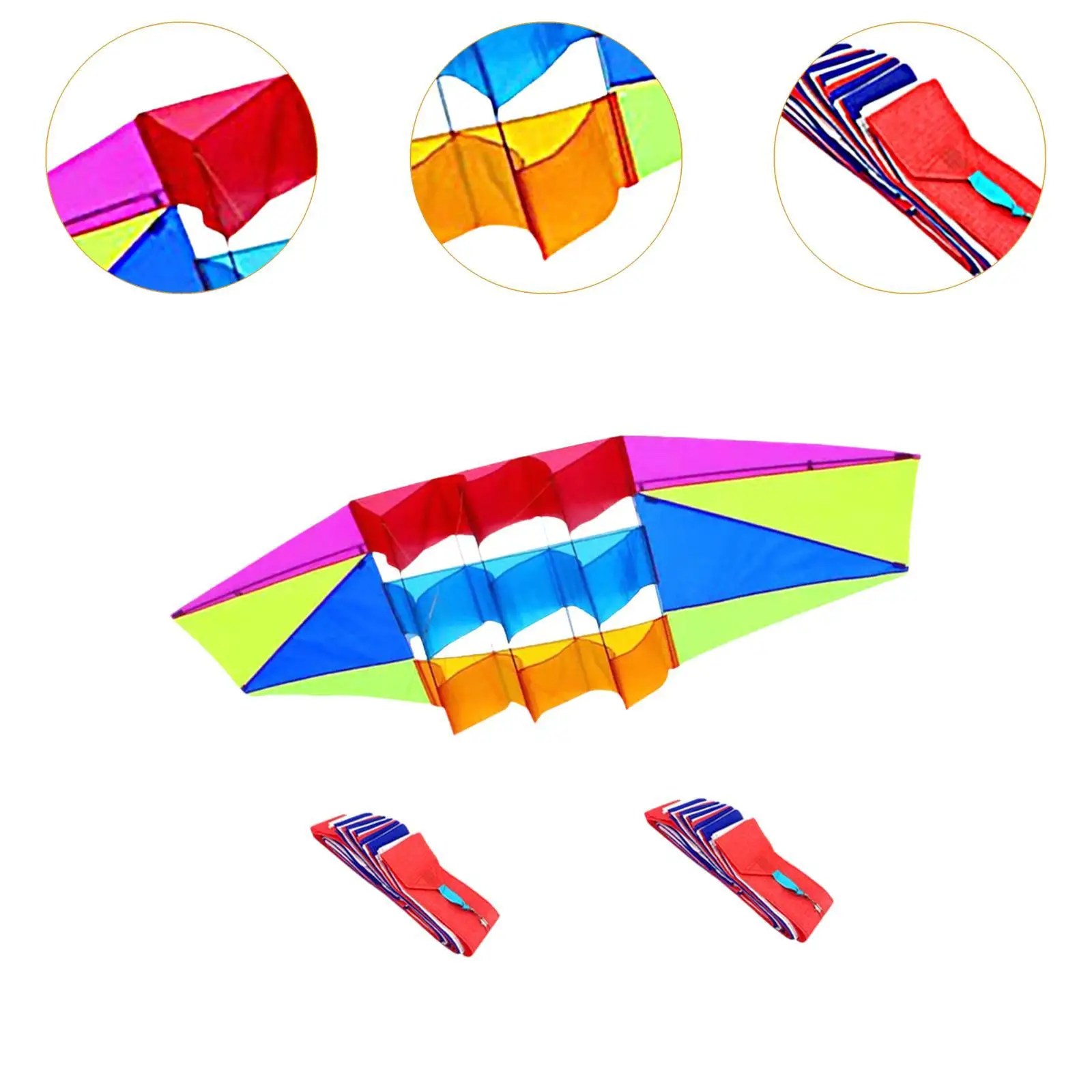3D Radars Kite Leisure Sports 10M Tails Soft Kite for Lawn Yard Travel