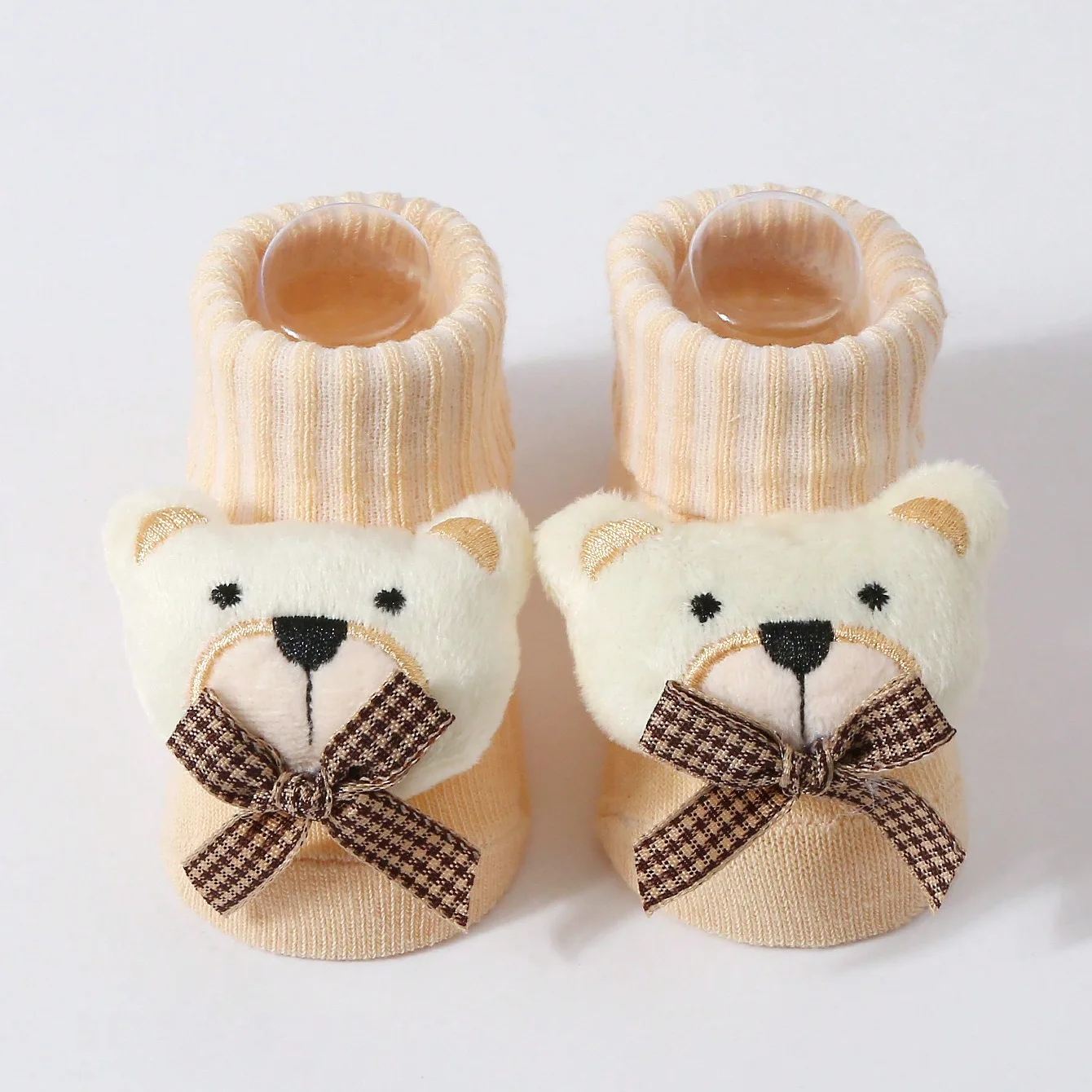 Calcetines elásticos de muñeca de dibujos animados para bebé, calcetines de punto suaves y cálidos para recién nacidos, calcetines medios para niñas y niños de 0 a 18M - imagen 3