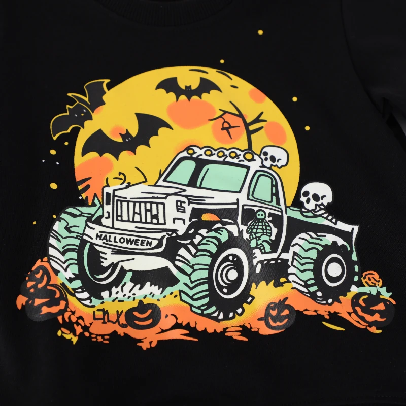 Disfraz Halloween niños con jersey noctilucente manga larga - imagen 3
