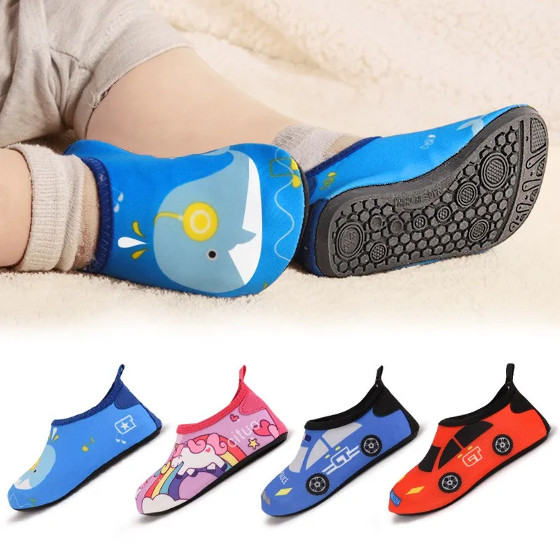 Kudvogue, zapatos de playa para niños, Zapatillas de casa ligeras, zapatos de natación para niños, calzado de interior de suela blanda para niñas y niños, zapatos antideslizantes Seasid