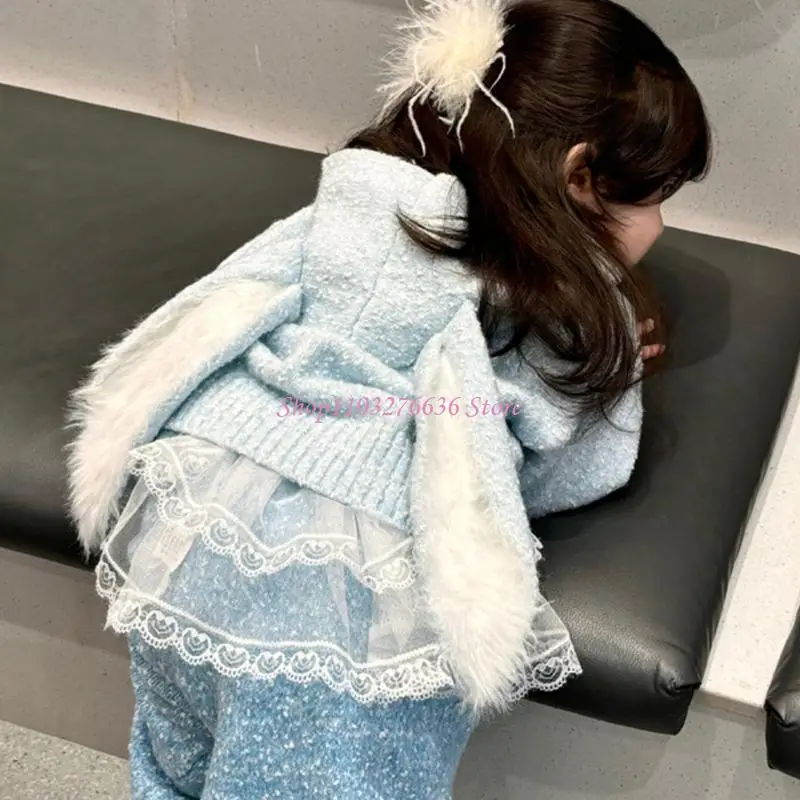 R6FD Baby Fart Curtain 2025 Spring Lace Falda corta Color sólido delantal 2 capas - imagen 4